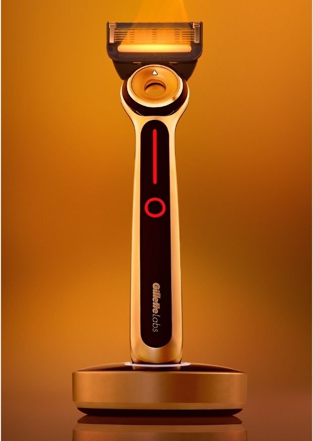 Try the Heated Razor from GilletteLabs for a soothing, warming shave.