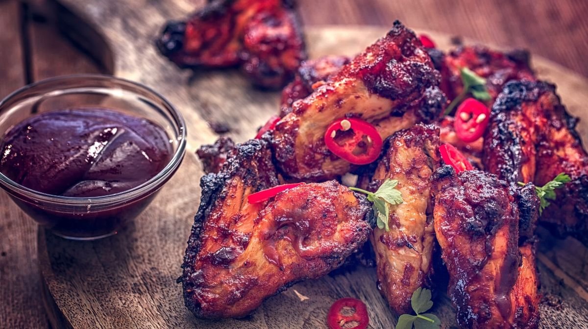 grilled barbecue chicken wings