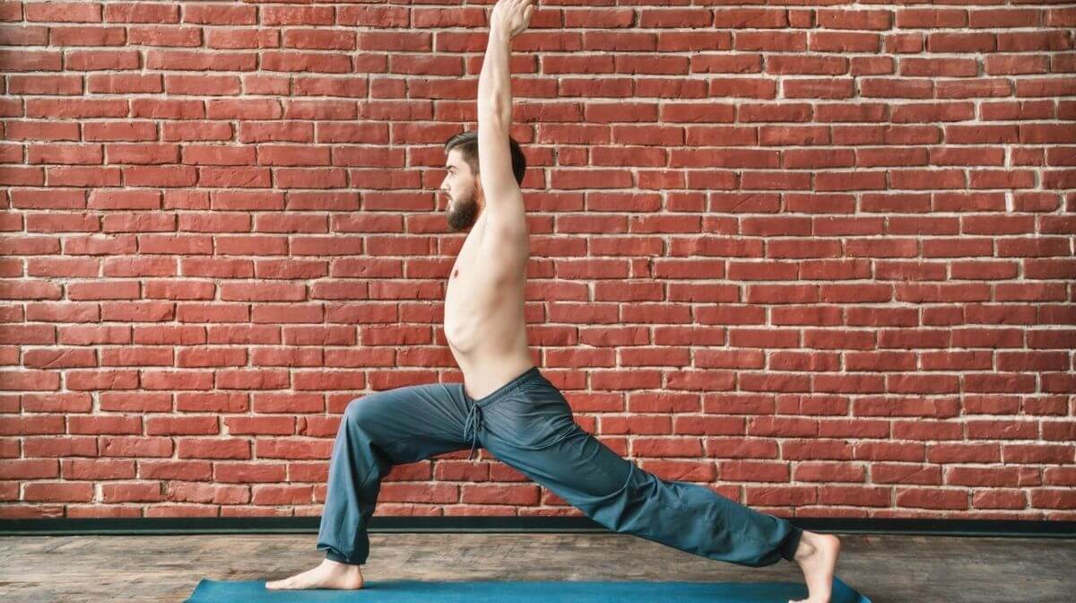 man in the warrior pose