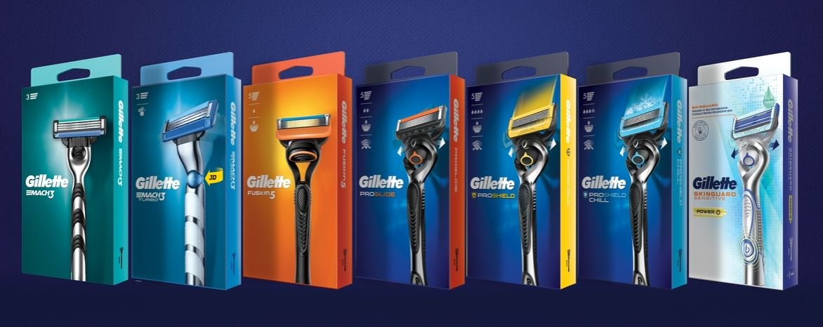 Gillette introduced a fully recyclable packaging for refillable razors