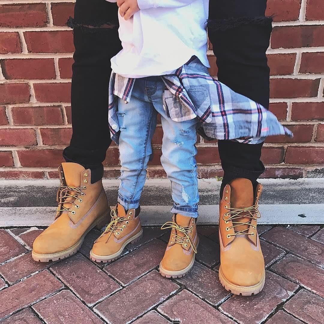 black timberland boots on feet