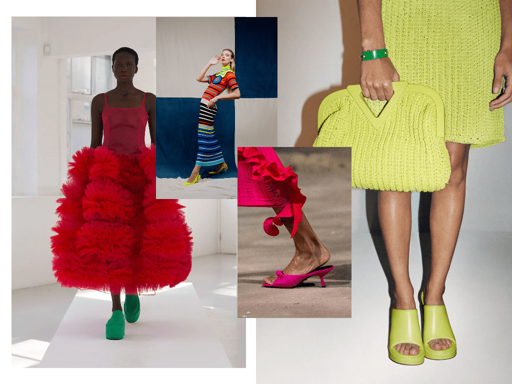 ss21 footwear trends bright colours