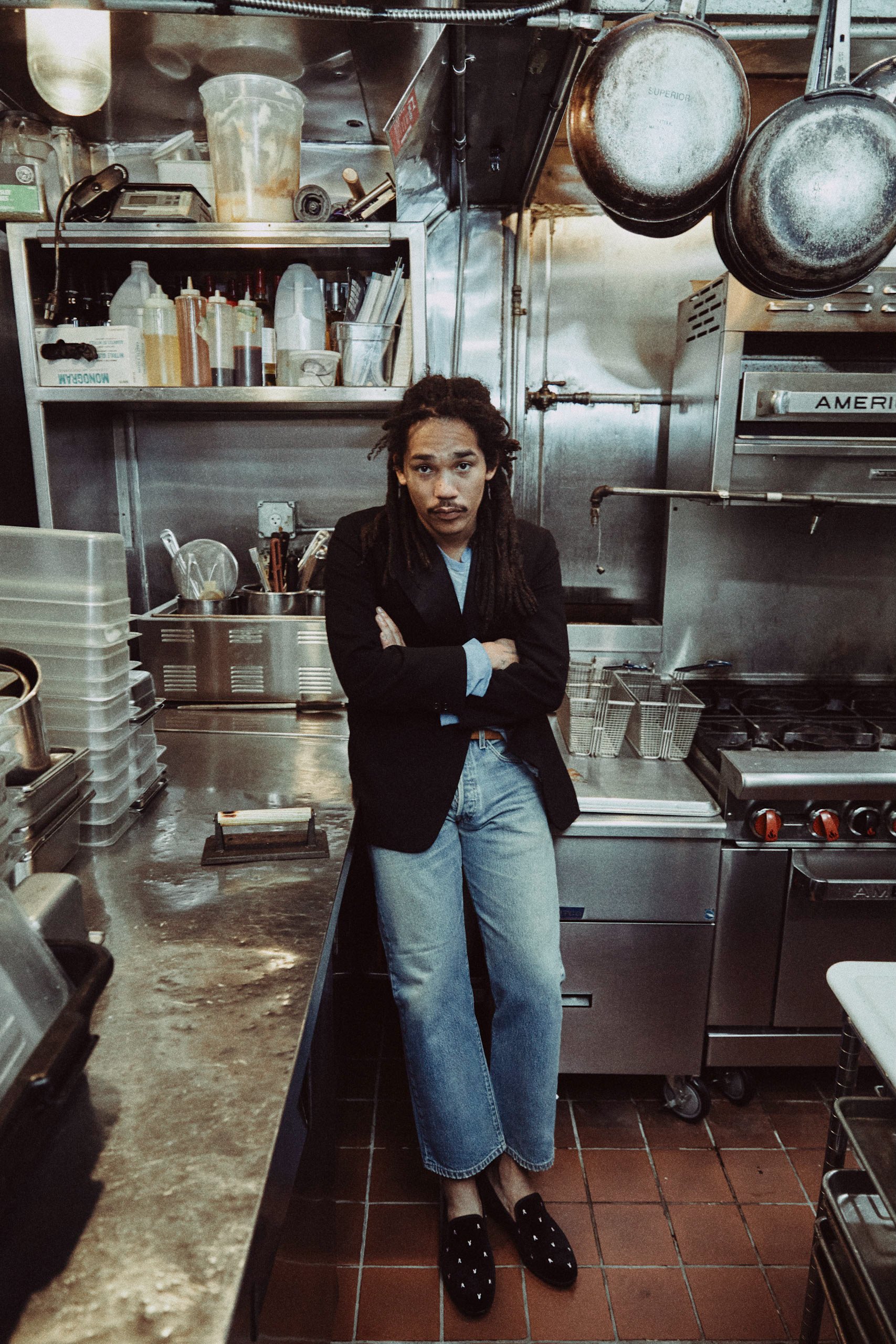 Luka Sabbat wearing Duke+Dexter x Playboy Loafer 