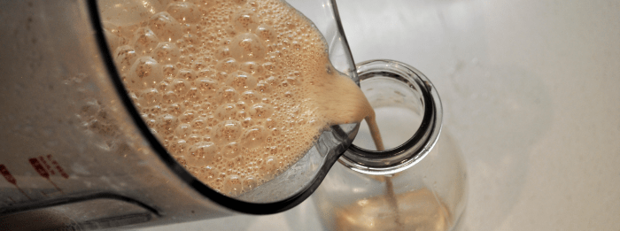 How to Make Nut Milk at Home from Peanut Butter