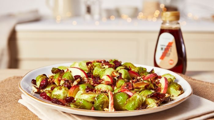 Maple Roasted Brussels Sprout Salad Recipe