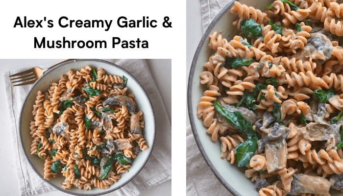 Creamy Garlic and Mushroom Pasta