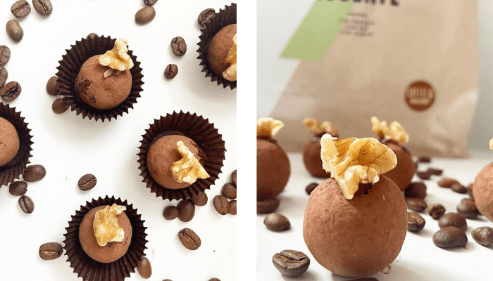 Espresso Caramel Protein Truffles