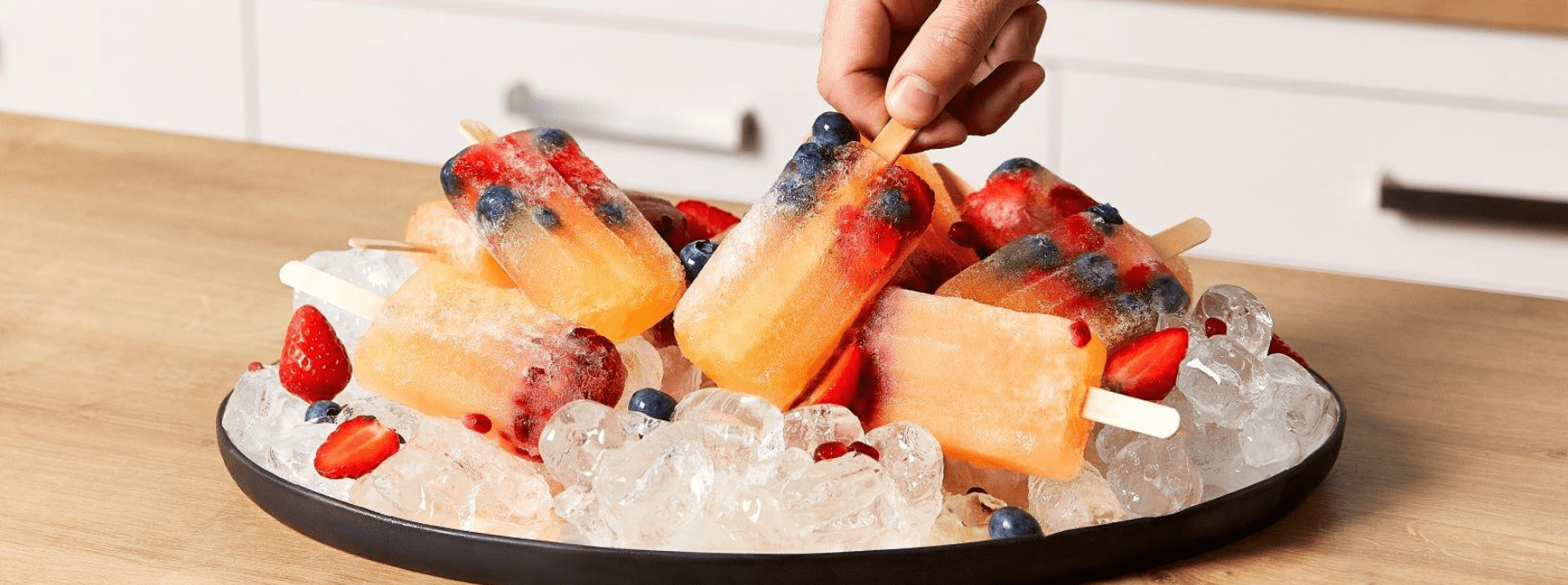 Clear Vegan Protein Ice Lollies | Fresh & Fruity