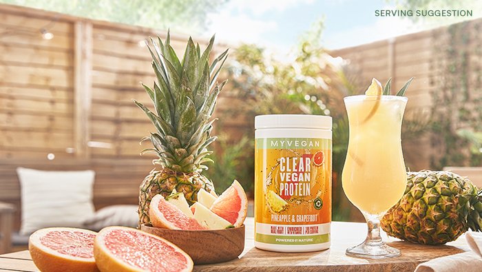 Pineapple and Grapefruit Clear Vegan Protein