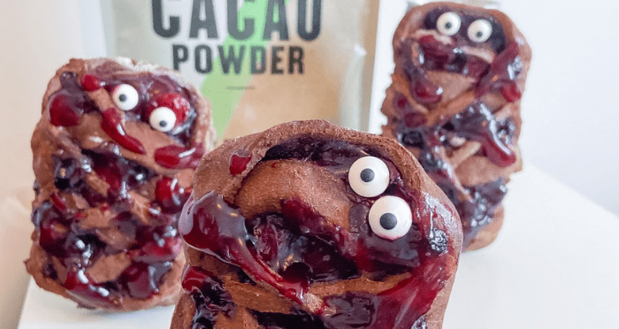 Chocolate Cherry Poptart Mummies | Vegan Halloween Treats