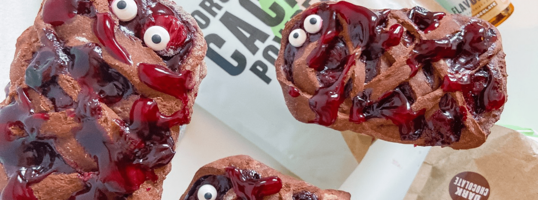 Chocolate Cherry Poptart Mummies | Vegan Halloween Treats