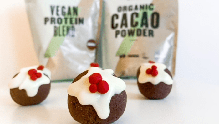 Christmas Pudding Protein Balls