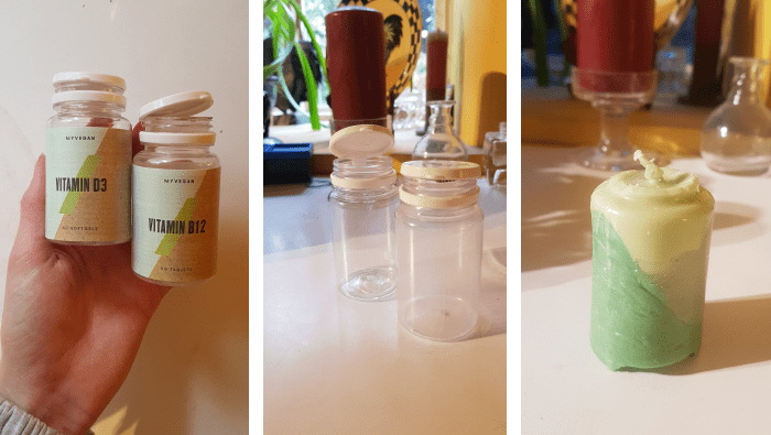 Upcycled candle mould