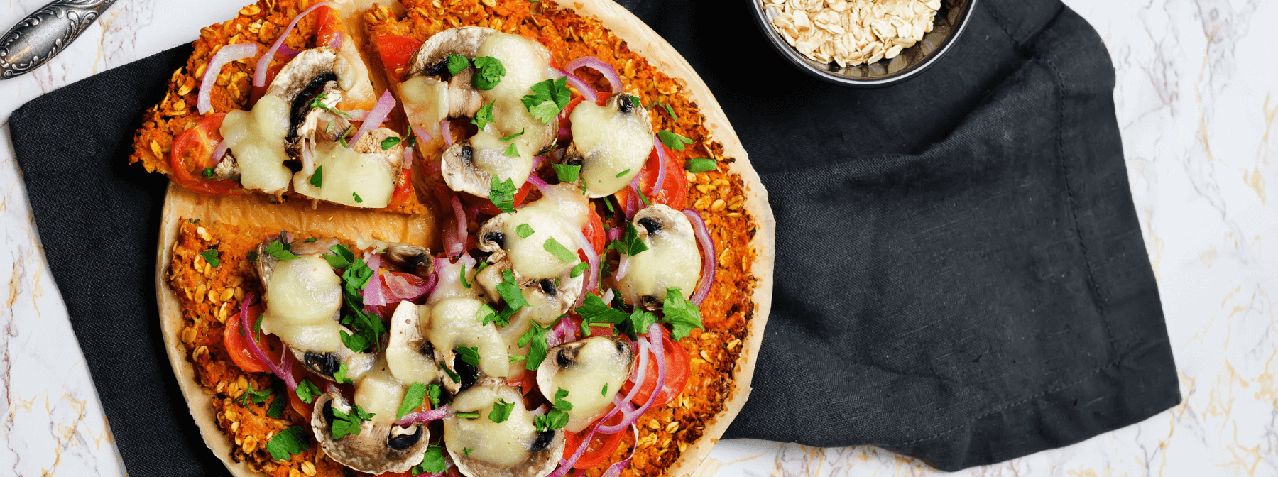 Sweet Potato Pizza Recipe | Myvegan x Plant Power