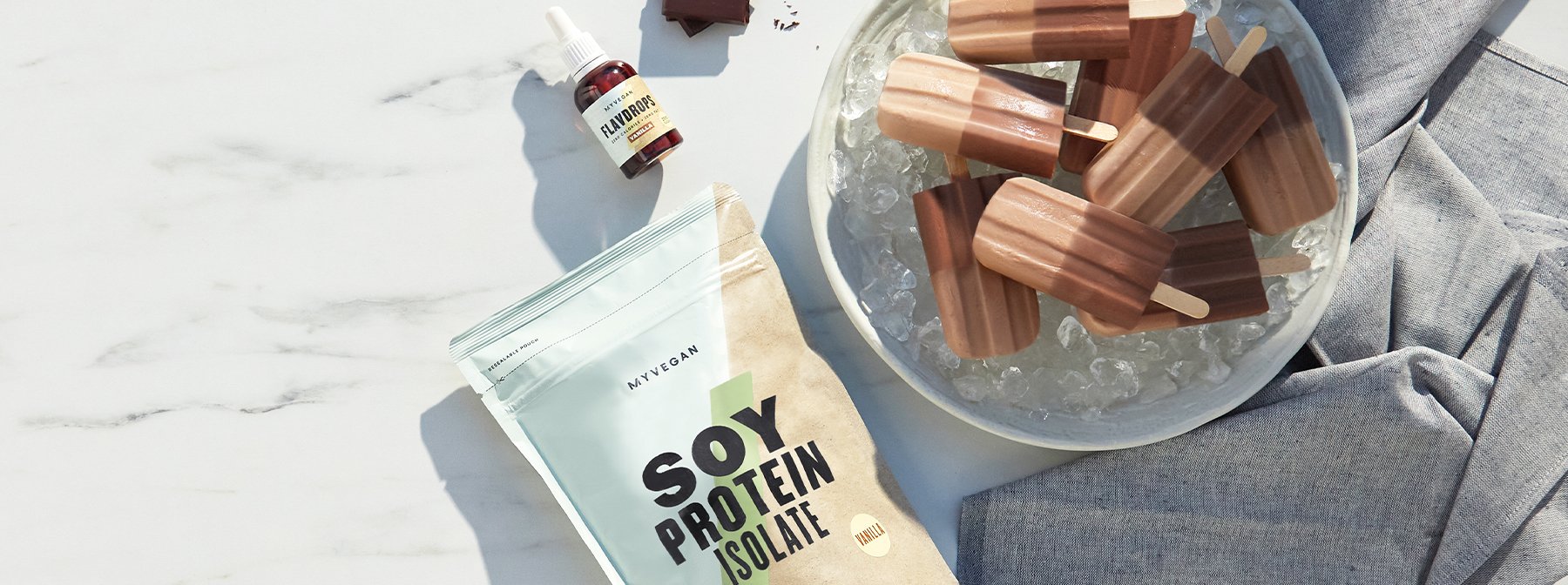 Vanilla & Chocolate Protein Ice Lollies