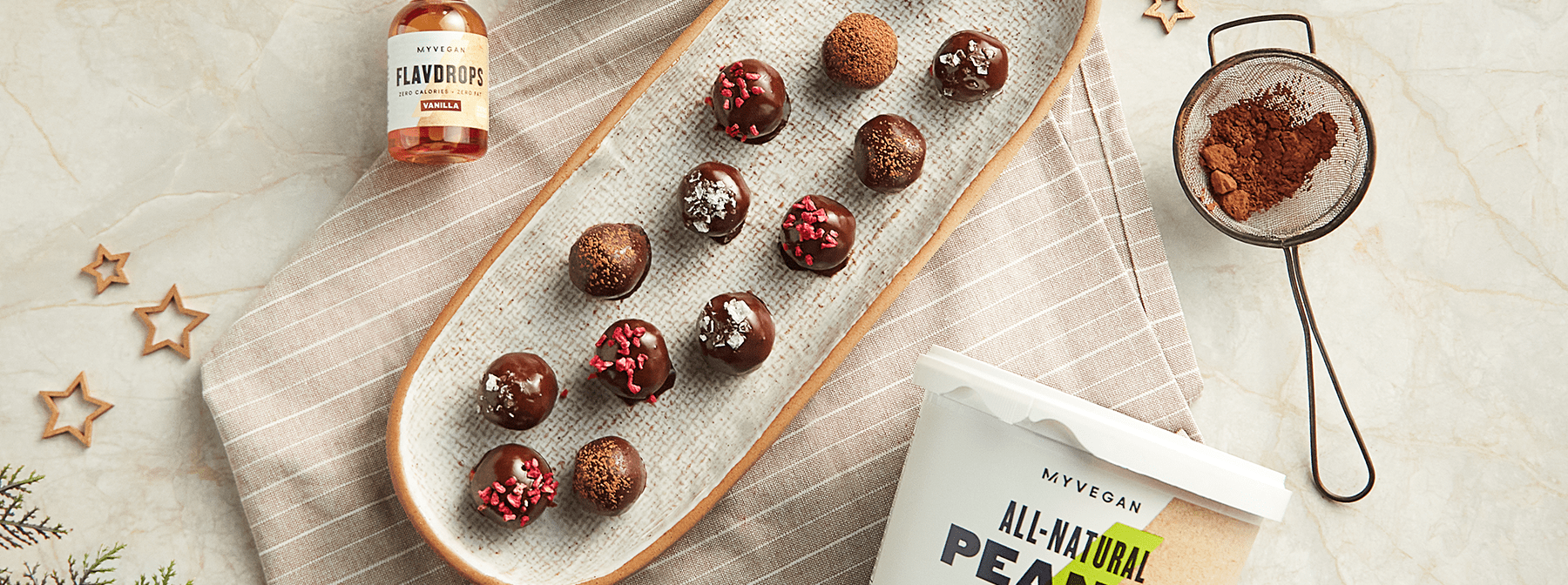 Peanut Butter Truffles | Vegan Christmas Recipes