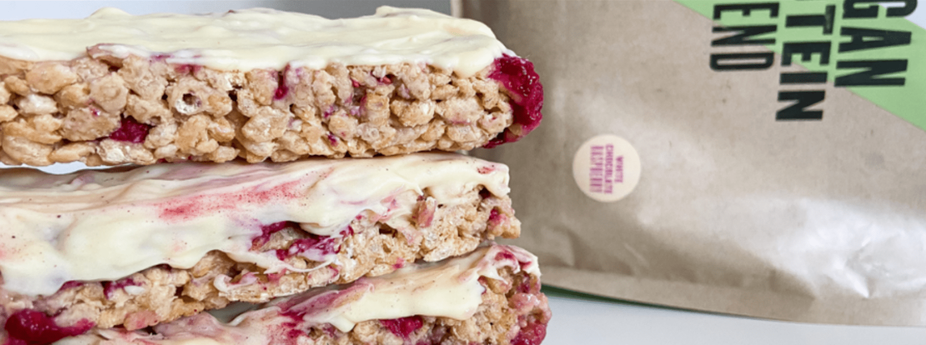 White Chocolate Raspberry Rice Krispie Bars 