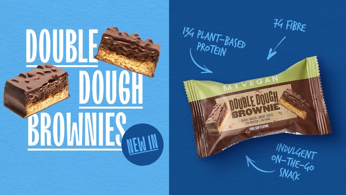 Double Dough Brownie | Vegan Snack | MYVEGAN™