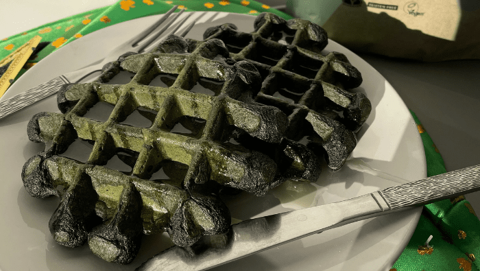 Vegan Spirulina Waffles | Myvegan