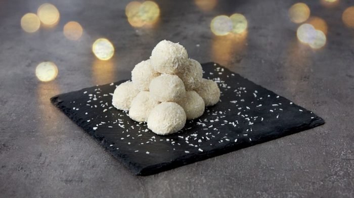 White Chocolate Protein Snowballs