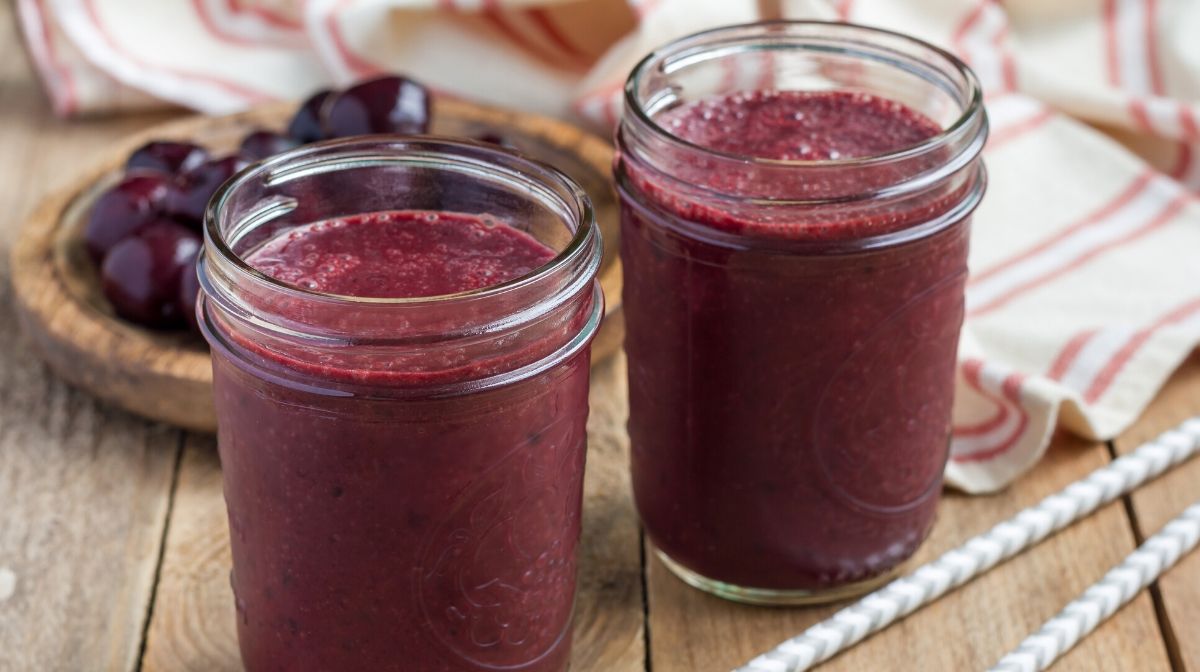 Our best cherry delicious protein fruit smoothie