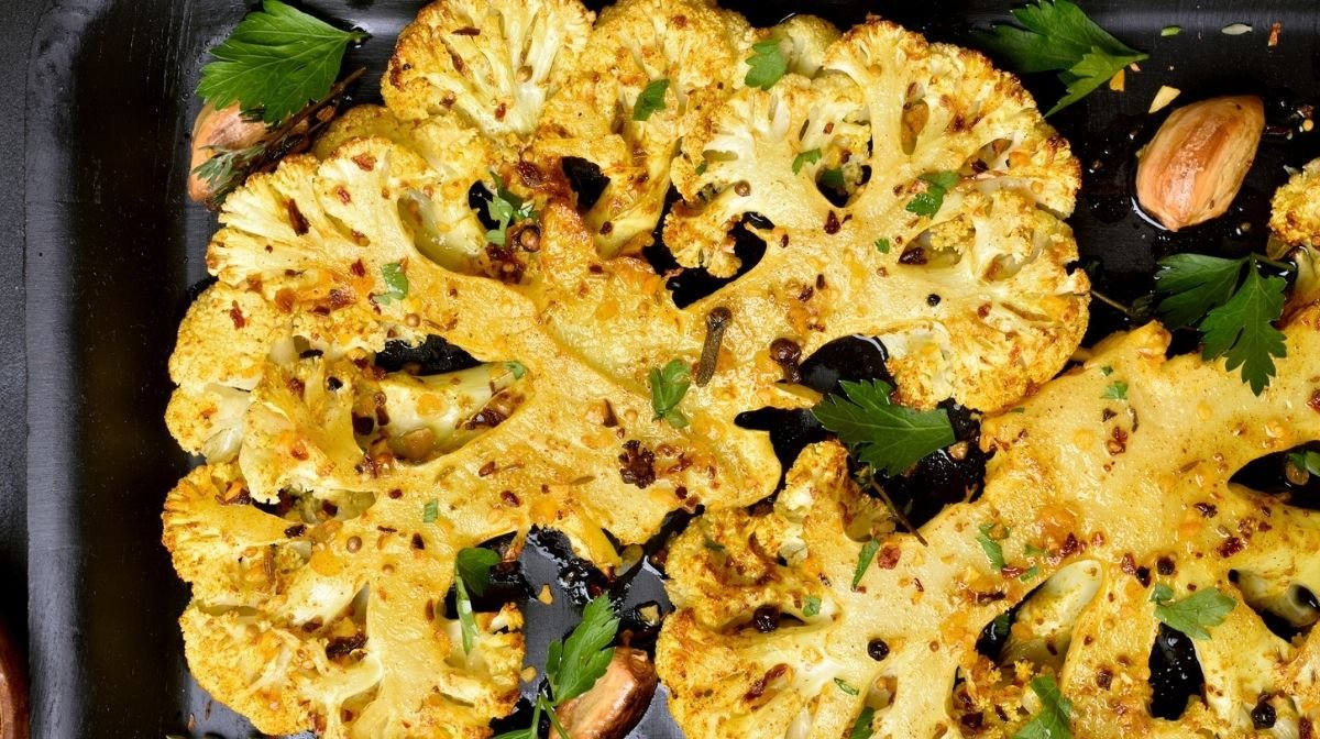 vegan-friendly roasted cauliflower