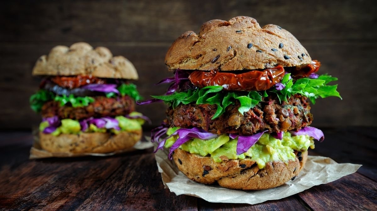 plant-based vegan burger