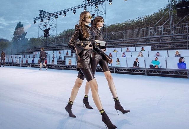 @balmain front row fashion week
