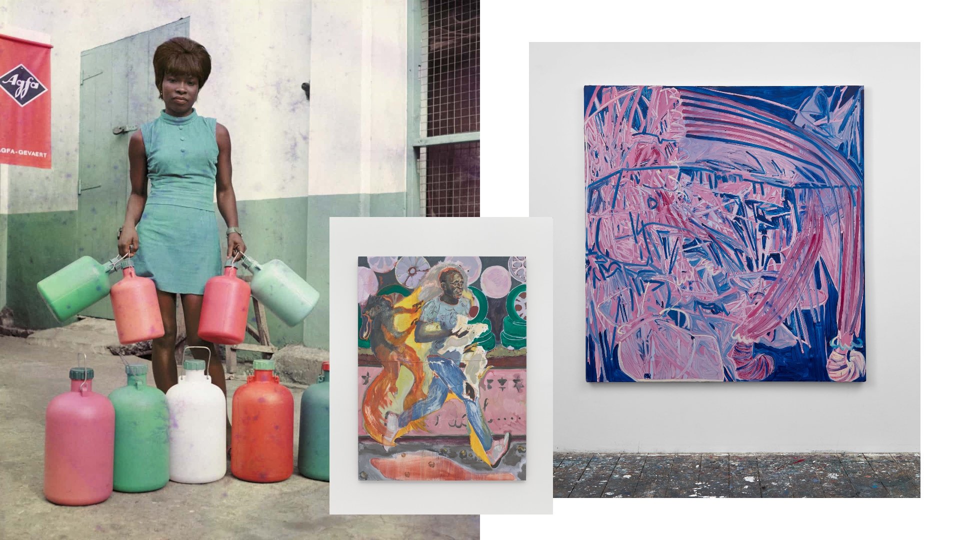 collage of uk art exhibitions