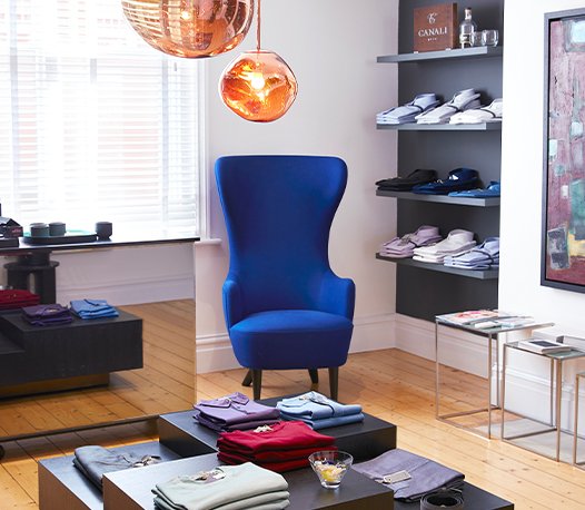 Sartorial Room in the Coggles store