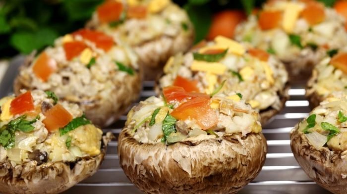 Low-Calorie Stuffed Mushrooms Recipe