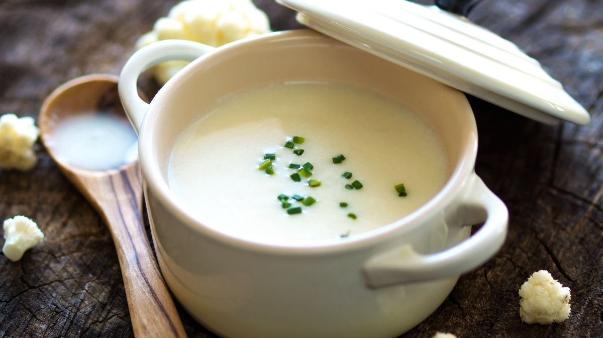 homemade cauliflower soup