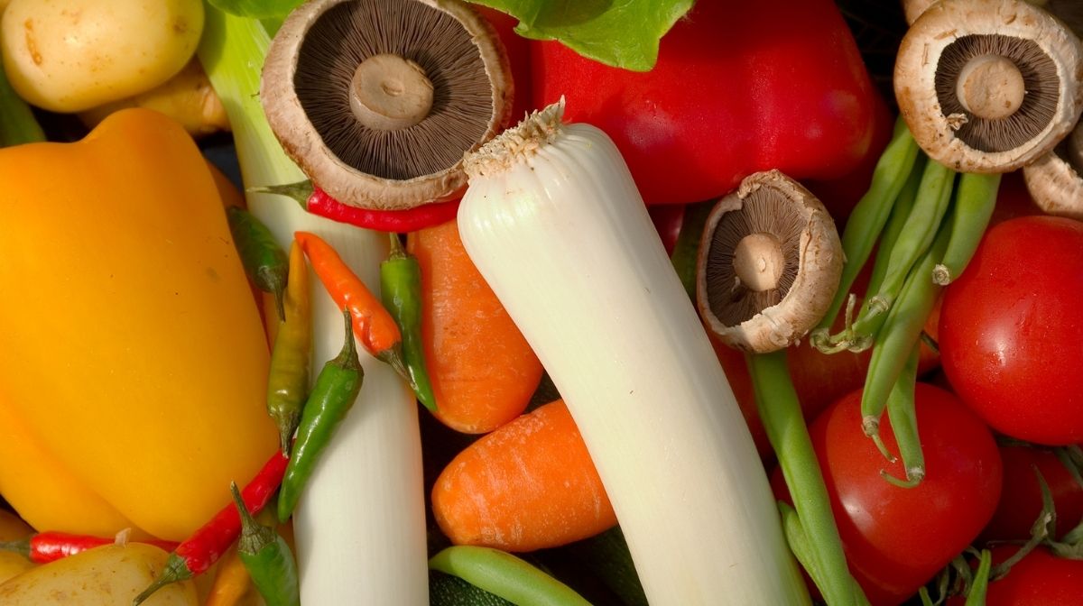 selection of colourful vegetables