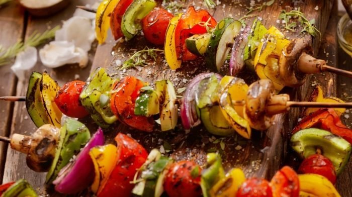 Low-Calorie BBQ Vegetable Kebabs Recipe