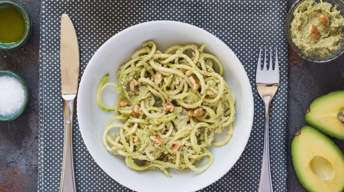 courgetti, a low-calorie pasta substitute
