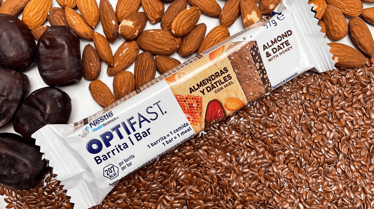 OPTIFAST meal replacement bar almond and date with honey