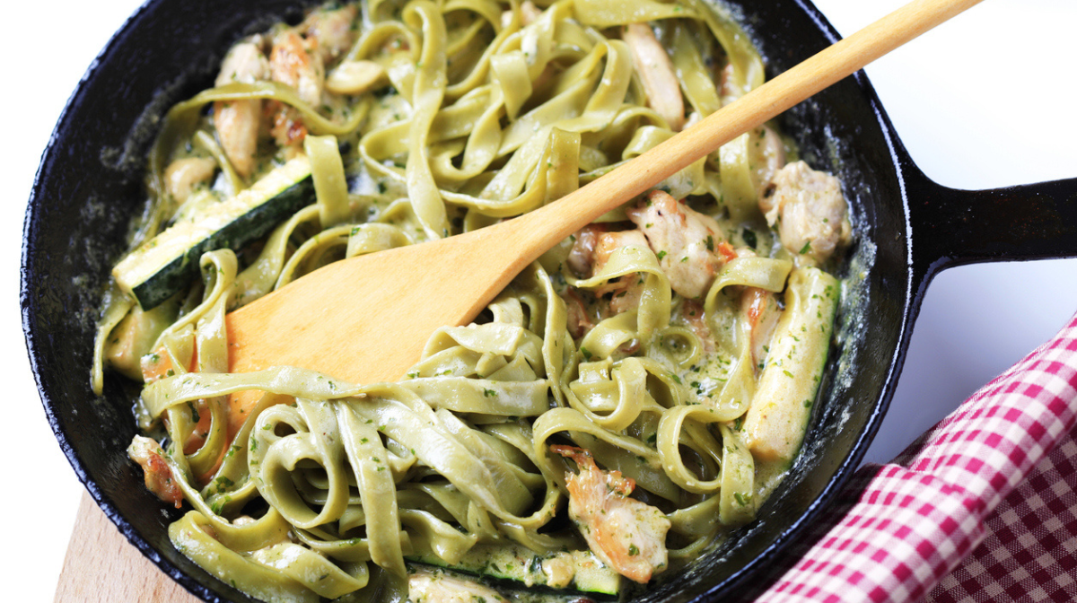 Chicken and Pesto Fettuccini Recipe