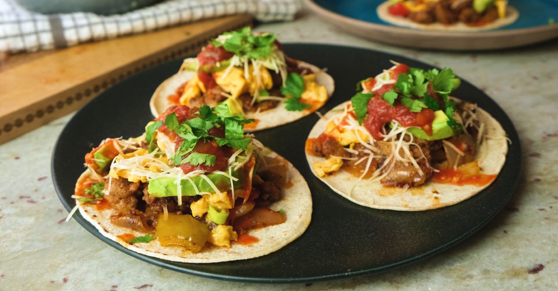 Snídaňové tacos | Snídaně s vysokým obsahem bílkovin