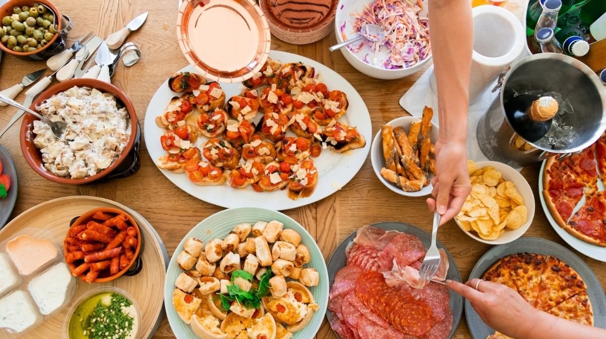Ohne Reue feiern und essen gehen