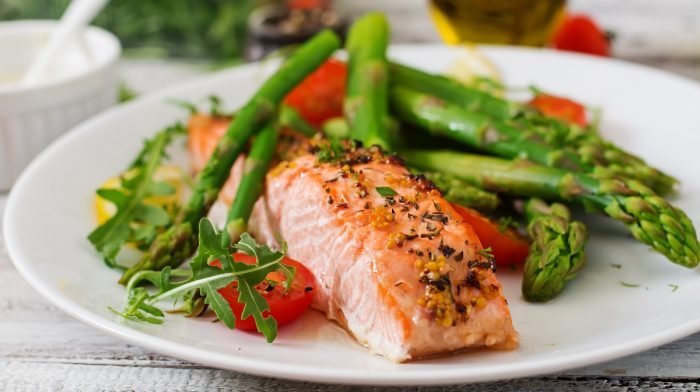 Omega-3 Salmon & Spring Vegetables Recipe