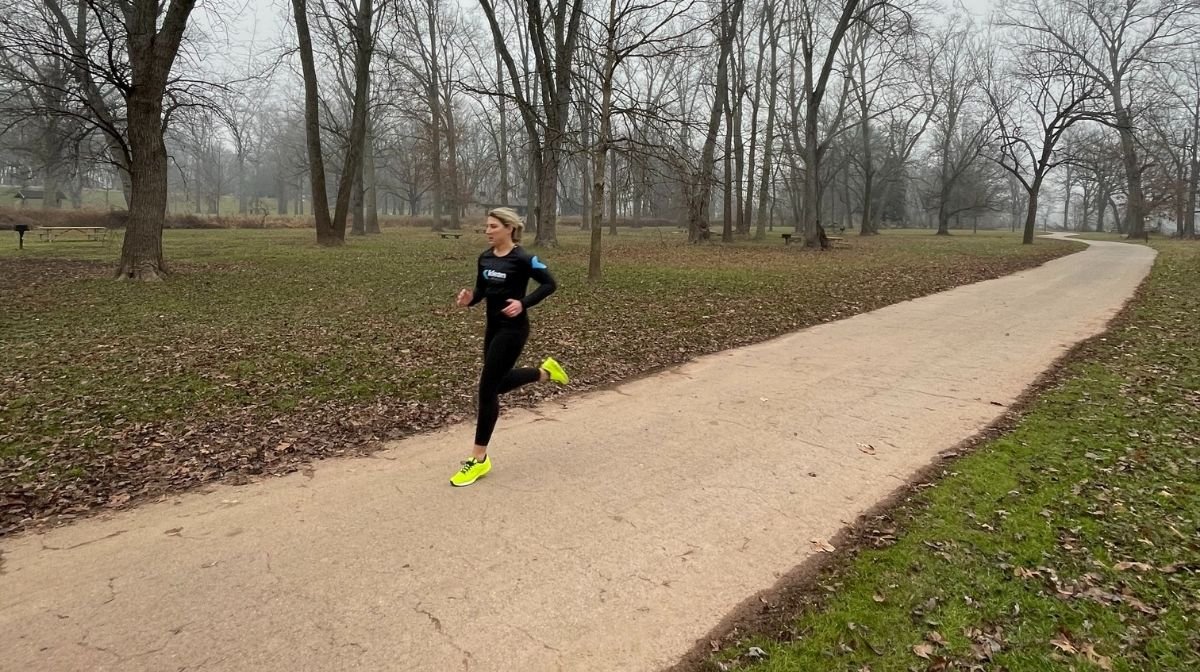 Klean Athlete, Stacey Gross, running outside