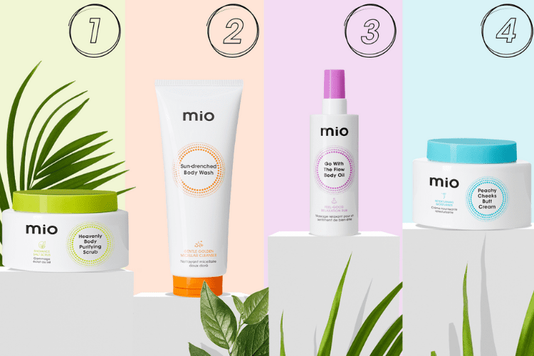 mio vegan skincare routine steps