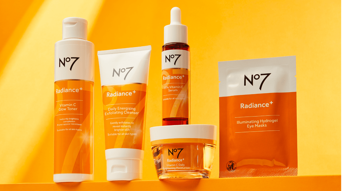 The range of No7 Vitamin C products
