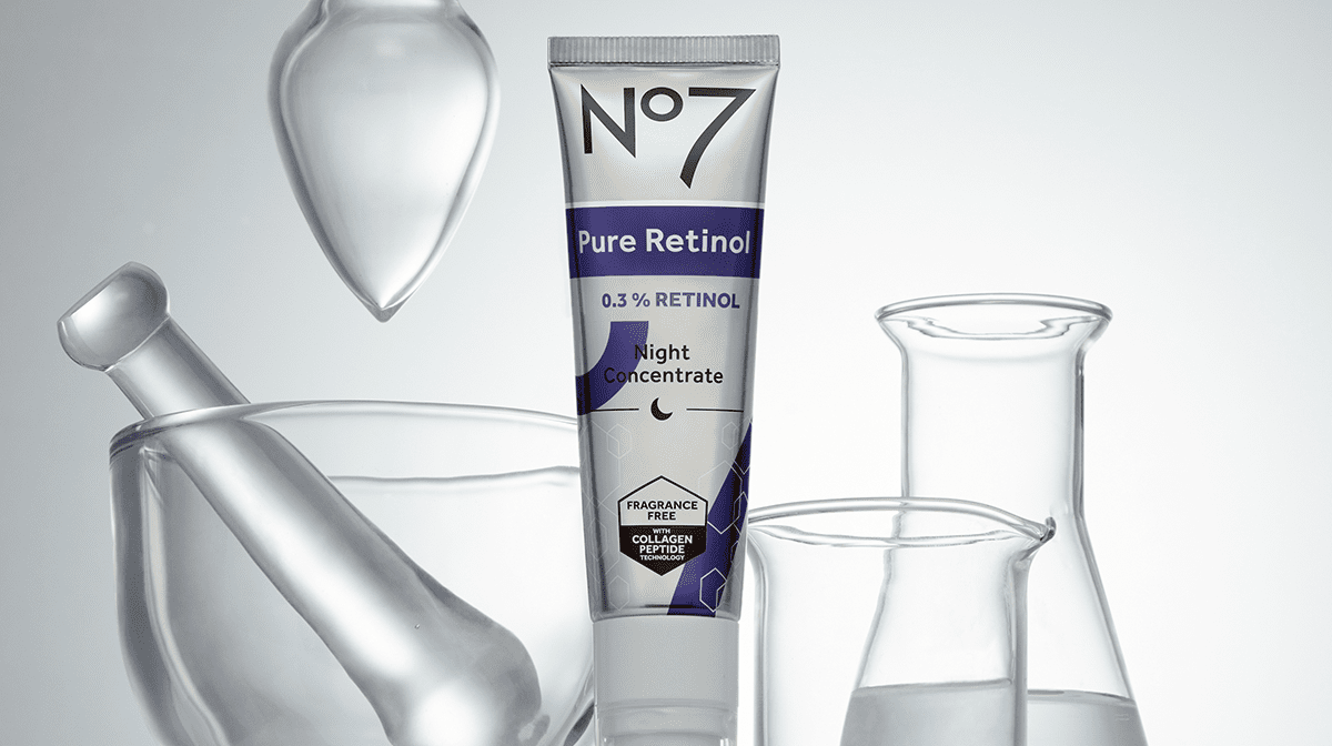 Discover the benefits of No7 advanced retinol 0.3% complex night concentrate