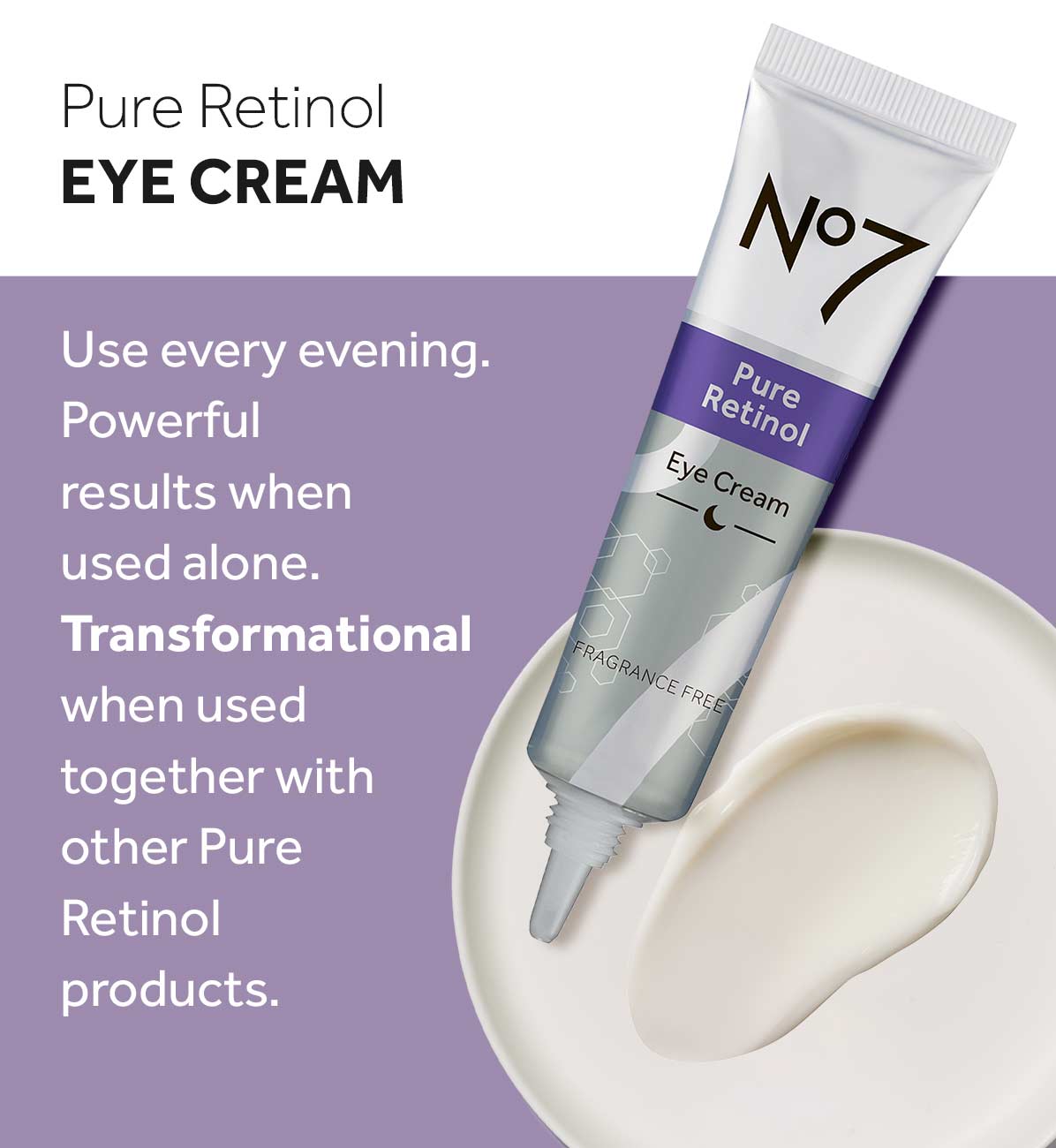 Pure Retinol Eye cream how to use 