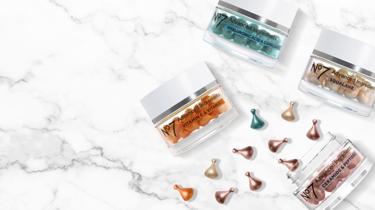 Discover No7 advanced ingredients skincare capsules
