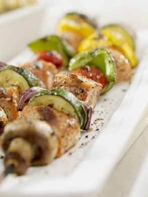 Grilled Salmon Kabobs Recipe with Marinade of Fresh Lime & Rosemary