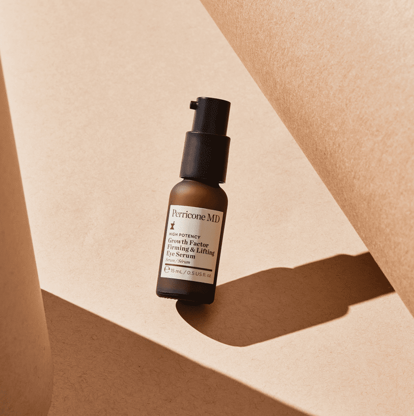 Eye Serum Bottle on Shadowed Backdrop