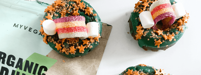 Vegan Rainbow Donuts | St Patrick's Day Recipe