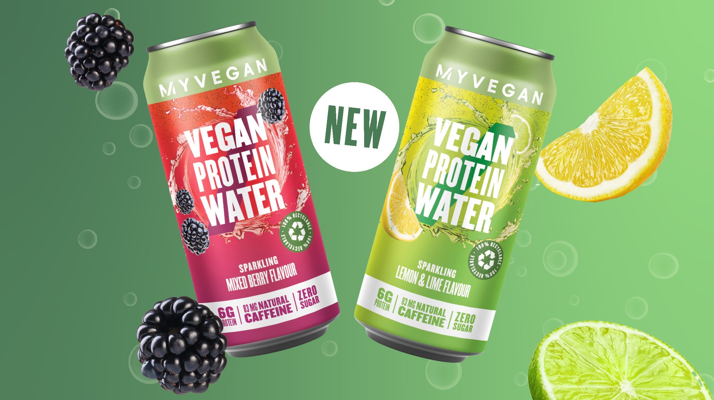 Sparkling Vegan Protein Water | Myvegan